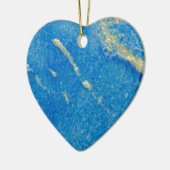 Silberblaues verschmolzenes Glas Keramikornament (Links)