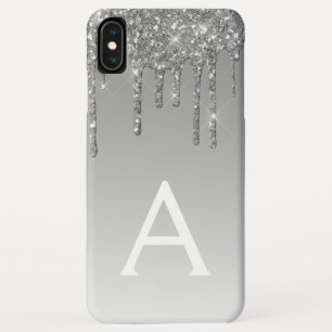 Silberblende Luxus Sparkle Glitzer Monogramm Case-Mate iPhone Hülle