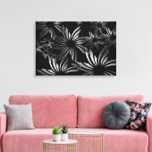 Silberblumen Leinwanddruck (Insitu (Wohnzimmer))