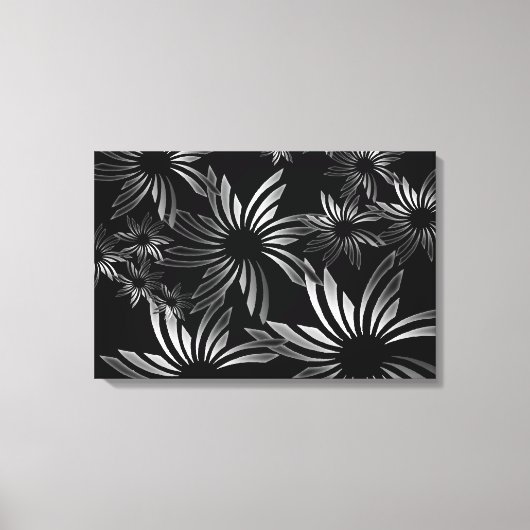 Silberblumen Leinwanddruck (Vorderseite)