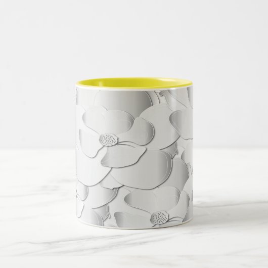 Silberblüte Zweifarbige Tasse (Mittel)