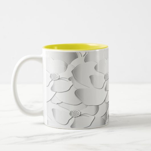 Silberblüte Zweifarbige Tasse (Links)