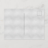 Silberblütenstaub aus Quinceanera, rosa Glitzer Einladungspostkarte (Rückseite)