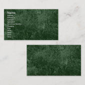 Silberbraun - Dunkelgrün Visitenkarte (Vorne/Hinten)