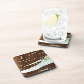 Silberbraun, Naturbaumbraut Getränkeuntersetzer (Rechte Seite)