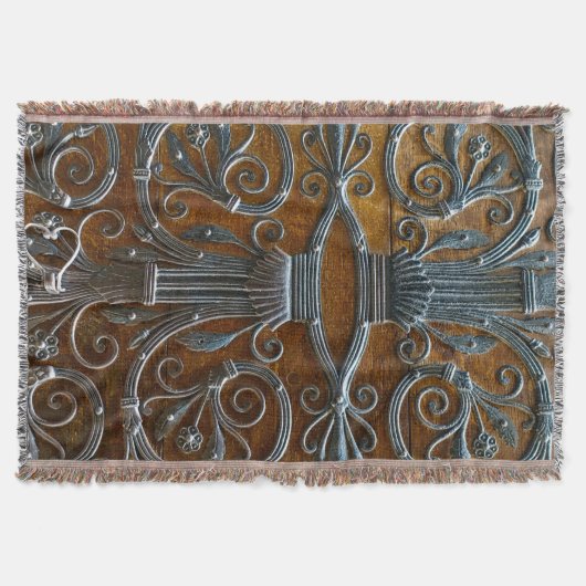 Silberbraunes Holz funkelnde Tür Decke (Vorderseite)