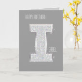 Silberbrief I Karte (Gelbe Blume)