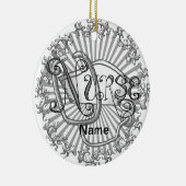 Silberbrieferin Keramik Ornament (Rechts)