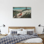 Silberbringe, FL - Frauen unter Wasser schwimmen Leinwanddruck (Insitu (Schlafzimmer))