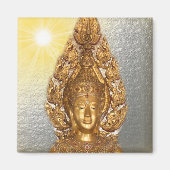 Silberbuddha Magnet (Vorne)