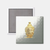 Silberbuddha Magnet (Vorderseite/Rückseite)
