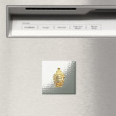 Silberbuddha Magnet (In Situ (Geschirrspüler))