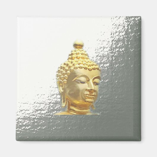 Silberbuddha Magnet (Vorne)