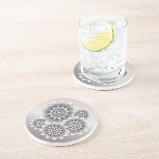 Silberbukett Getränkeuntersetzer (Seite)