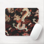 Silberchinesischer Drache Mousepad (Mit Mouse)