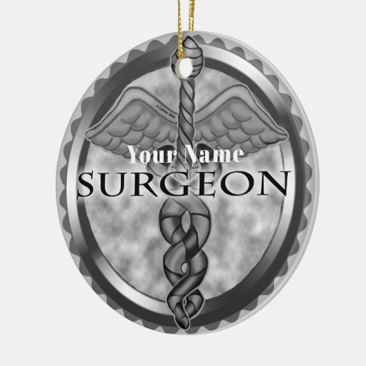 Silberchirurg Keramik Ornament (Links)
