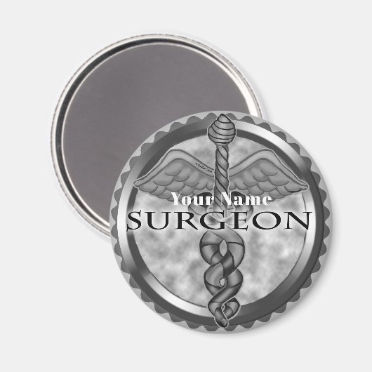 Silberchirurg Magnet (Vorderseite/Rückseite)