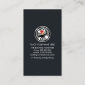 Silberdeckenkonstruktion für Gebäude Visitenkarte (Rückseite)