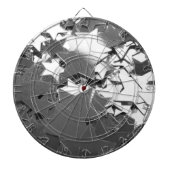 Silberdekorative Sterne Dartscheibe (vorne)