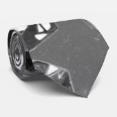 Silberdekorative Sterne Krawatte (Gerollt)