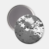Silberdekorative Sterne Magnet (Vorderseite/Rückseite)