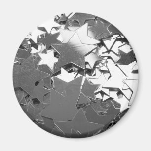 Silberdekorative Sterne Magnet