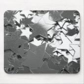 Silberdekorative Sterne Mousepad (Vorne)