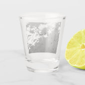 Silberdekorative Sterne Schnapsglas (Rückseite)