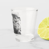 Silberdekorative Sterne Schnapsglas (Rechts)