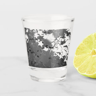 Silberdekorative Sterne Schnapsglas