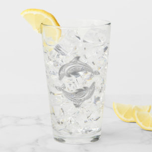 Silberdelphine Glas