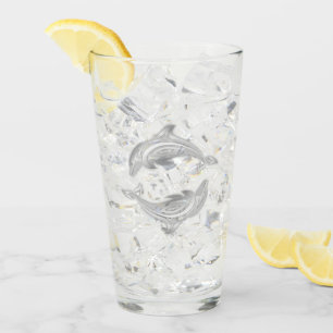 Silberdelphine Glas