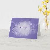 Silberdiamant abstrakt vielen Dank Karte (Gelbe Blume)