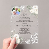 Silberdiamanten-Florale 60. Acryleinladungen (Insitu (Handheld))