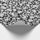 Silberdiamantenmuster Geschenkpapier (Ecke)