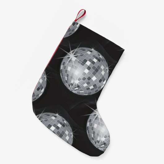 Silberdisco Strumpf Kleiner Weihnachtsstrumpf (Vorderansicht (hängend))