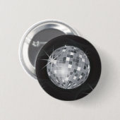 Silberdiskoball Button (Vorne & Hinten)