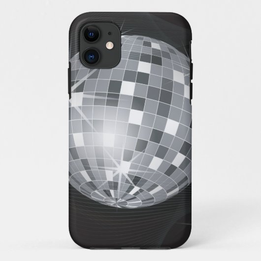 Silberdiskoball Case-Mate iPhone Hülle (Rückseite)