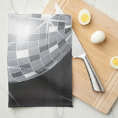 Silberdiskoball Geschirrtuch (Viertel Falte)