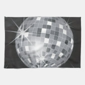 Silberdiskoball Geschirrtuch (Horizontal)