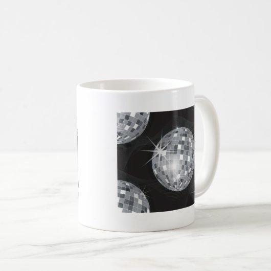 Silberdiskoball Kaffeetasse (VorderseiteRechts)