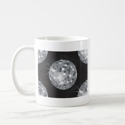 Silberdiskoball Kaffeetasse (Links)