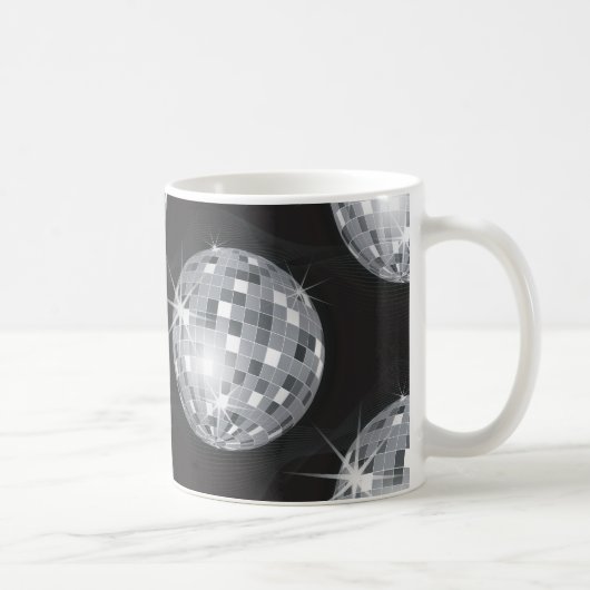 Silberdiskoball Kaffeetasse (Rechts)
