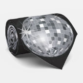 Silberdiskoball Krawatte (Gerollt)