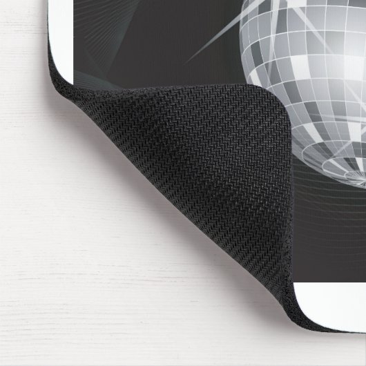 Silberdiskoball Mousepad (Ecke)