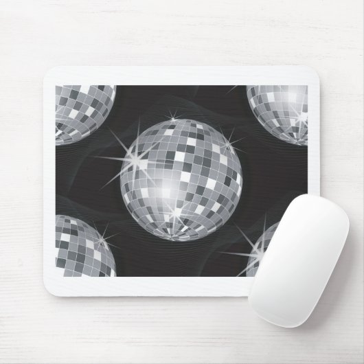 Silberdiskoball Mousepad (Mit Mouse)