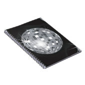Silberdiskoball Notizblock (Rechte Seite)