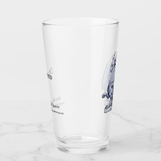 Silberdrache: April Birthstone Diamond Glas (Rechts)