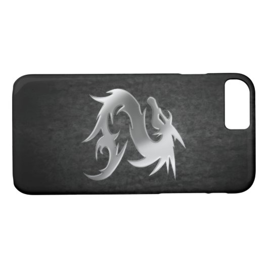 Silberdrache Case-Mate iPhone Hülle (Rückseite (Horizontal))