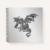 Silberdrache Notizblock (Vorderseite)